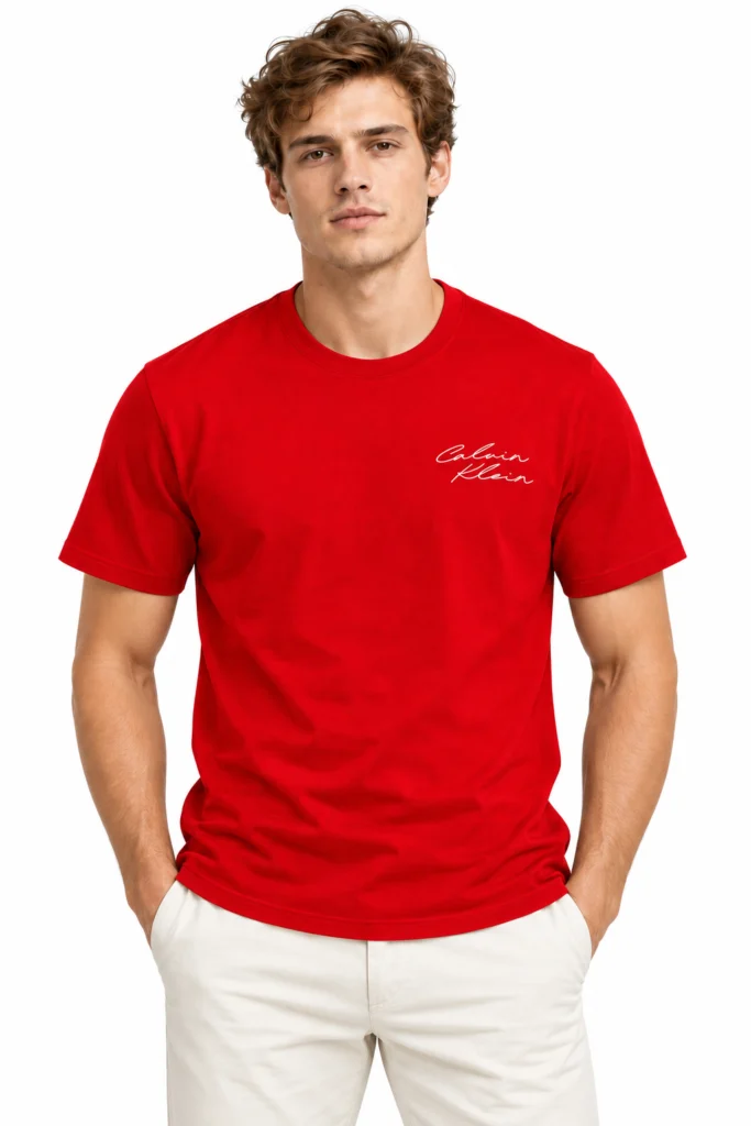 Red Script-Graphic T-Shirt