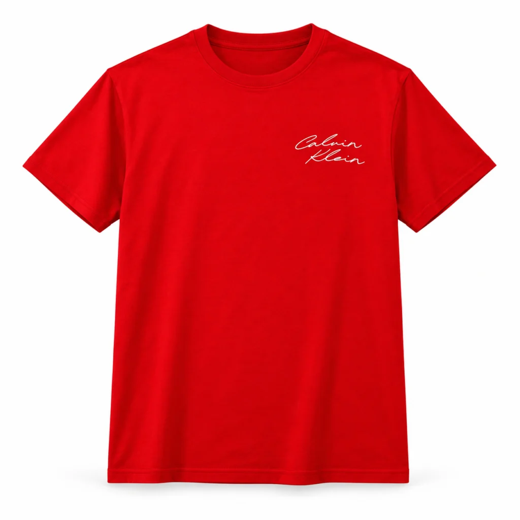 Red Script-Graphic T-Shirt